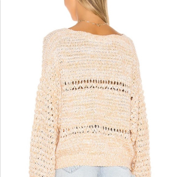 NWT Free People Coconut Loose Weave Sweater - Picture 2 of 16